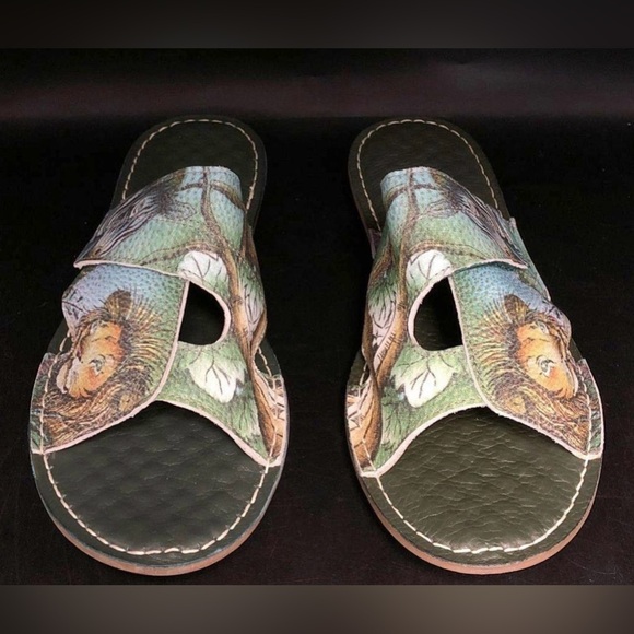 New Anuschka African Adventure Leather Slide Sandals SZ EU 40 - Picture 3 of 12